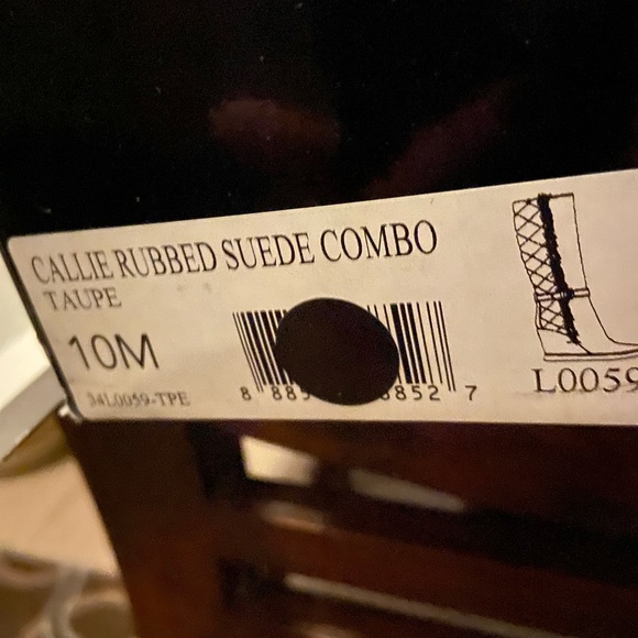 Women’s weatherproof suede fur boots with side zipper - Picture 3 of 3